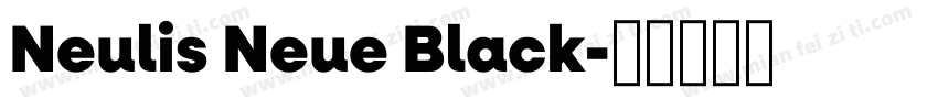 Neulis Neue Black字体转换